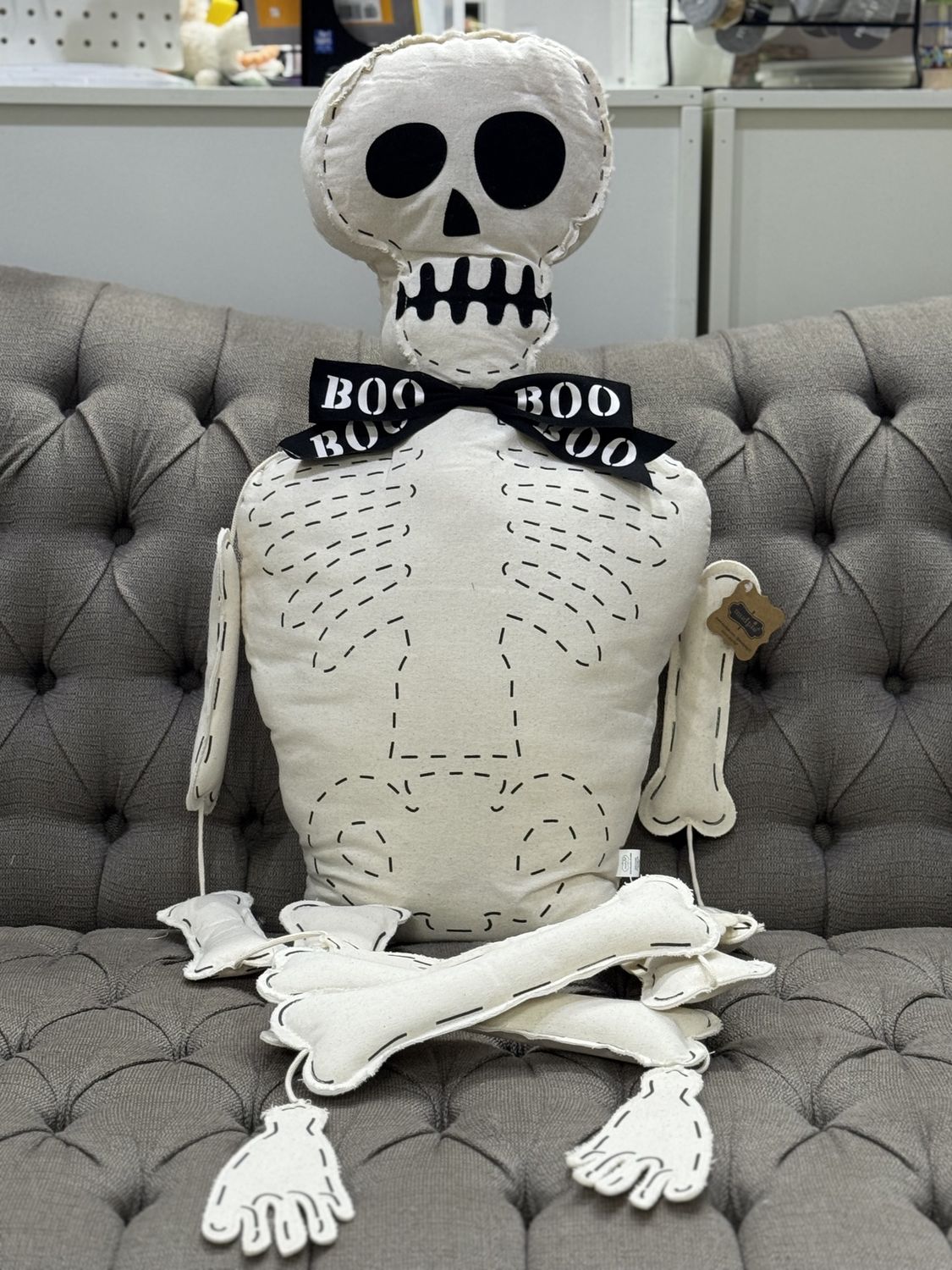 Skeleton pillow