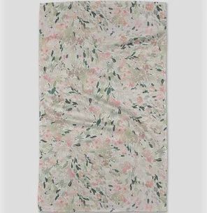 Pink Blossoms Tea Towel