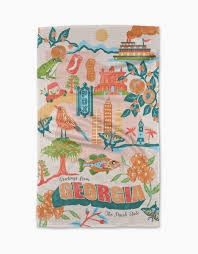 Greetings from Georgia Tea Towel