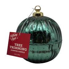 Green Mercury Ornament Candle