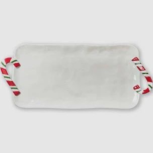 Candy Cane Rectangular Platter