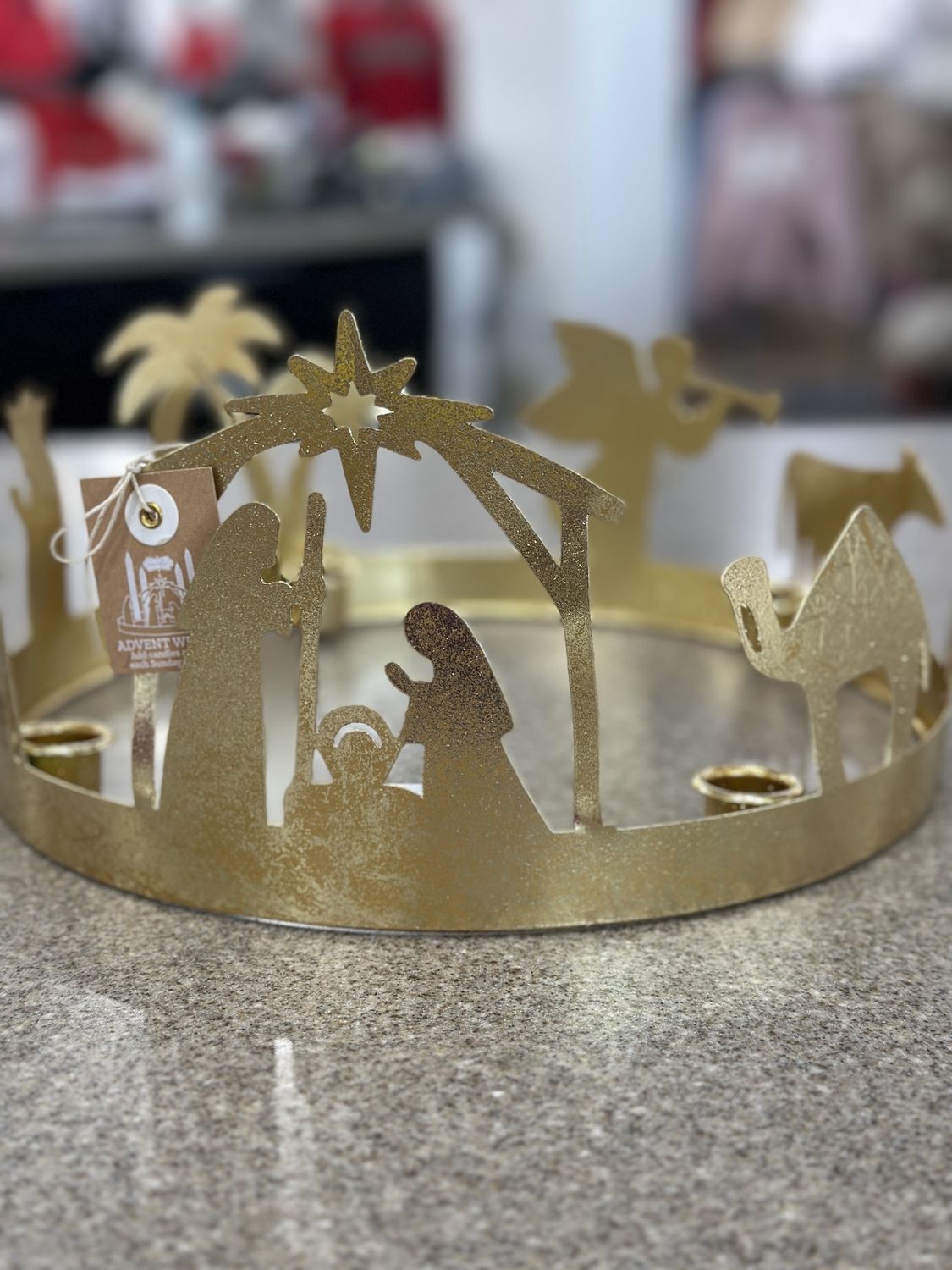 Gold Advent Wreath