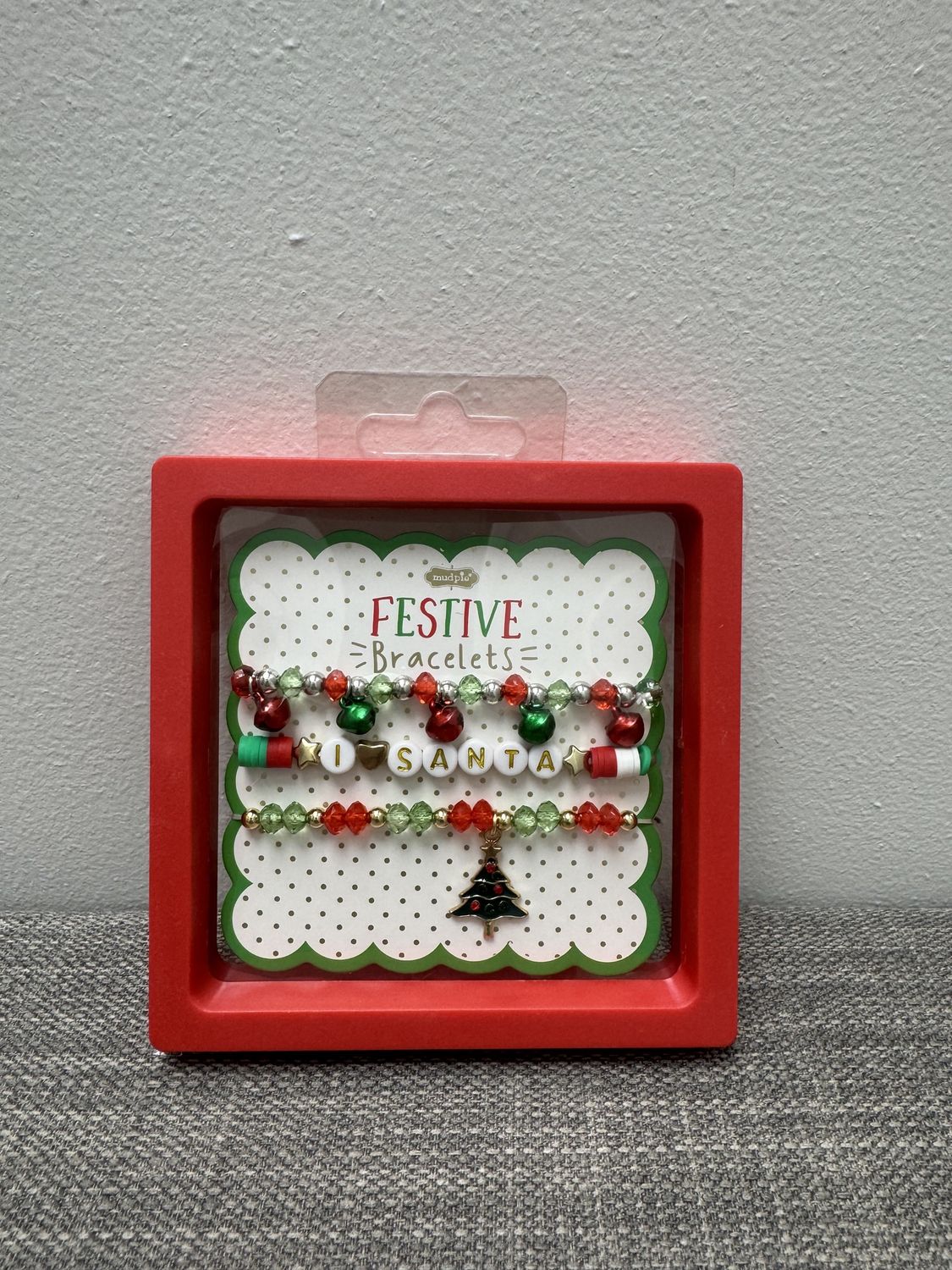 Christmas Beaded Bracelet