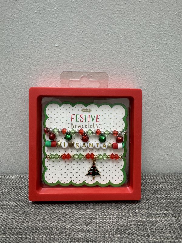 Christmas Beaded Bracelet