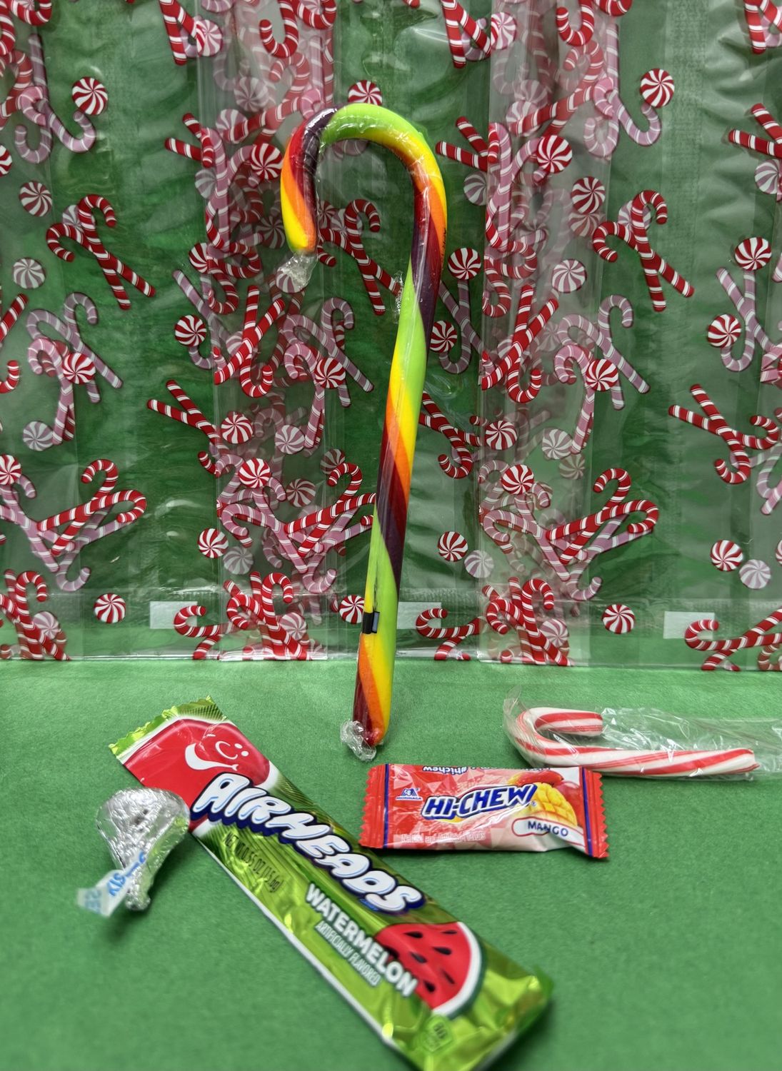 Skittles Candy Cane