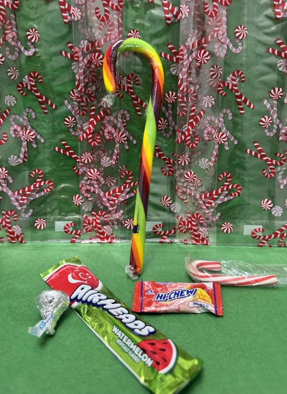Skittles Candy Cane