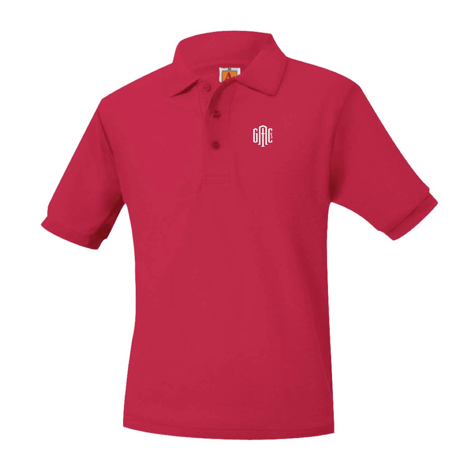 Uniform Polo Short Sleeve Red-Youth, Size: YXXS