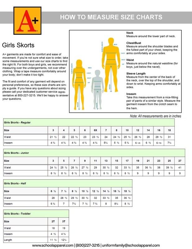 Uniform Elementary Khaki Skort - #7982