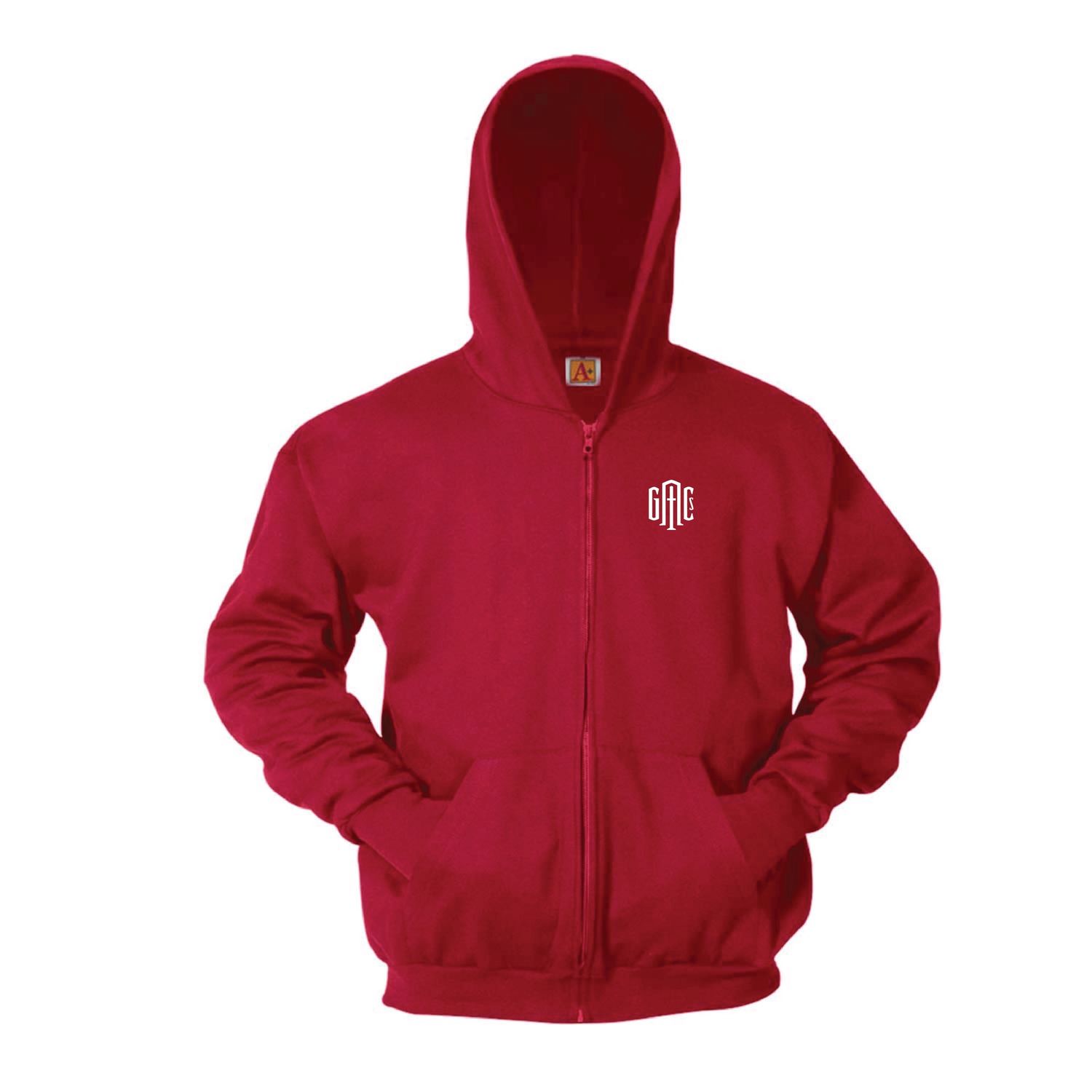 Uniform Full Zip Jacket- red-toddler, Size: 2T