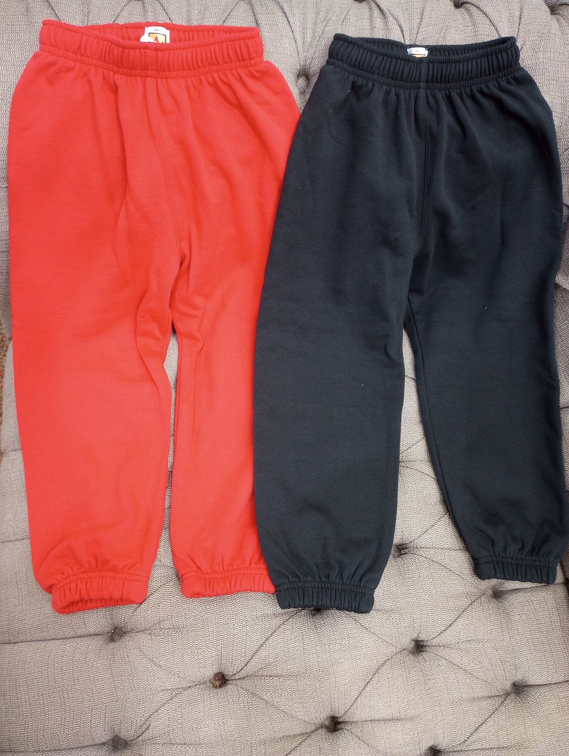 Uniform Fleece Pull-On Pants -#6252, Color: Red, Size: YXXS