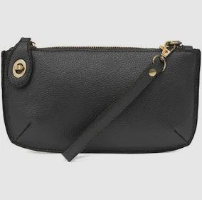 Crossbody Wristlet Clutch, Color: Black