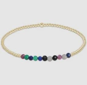 Gemstone Bracelet, Bliss 2mm f22