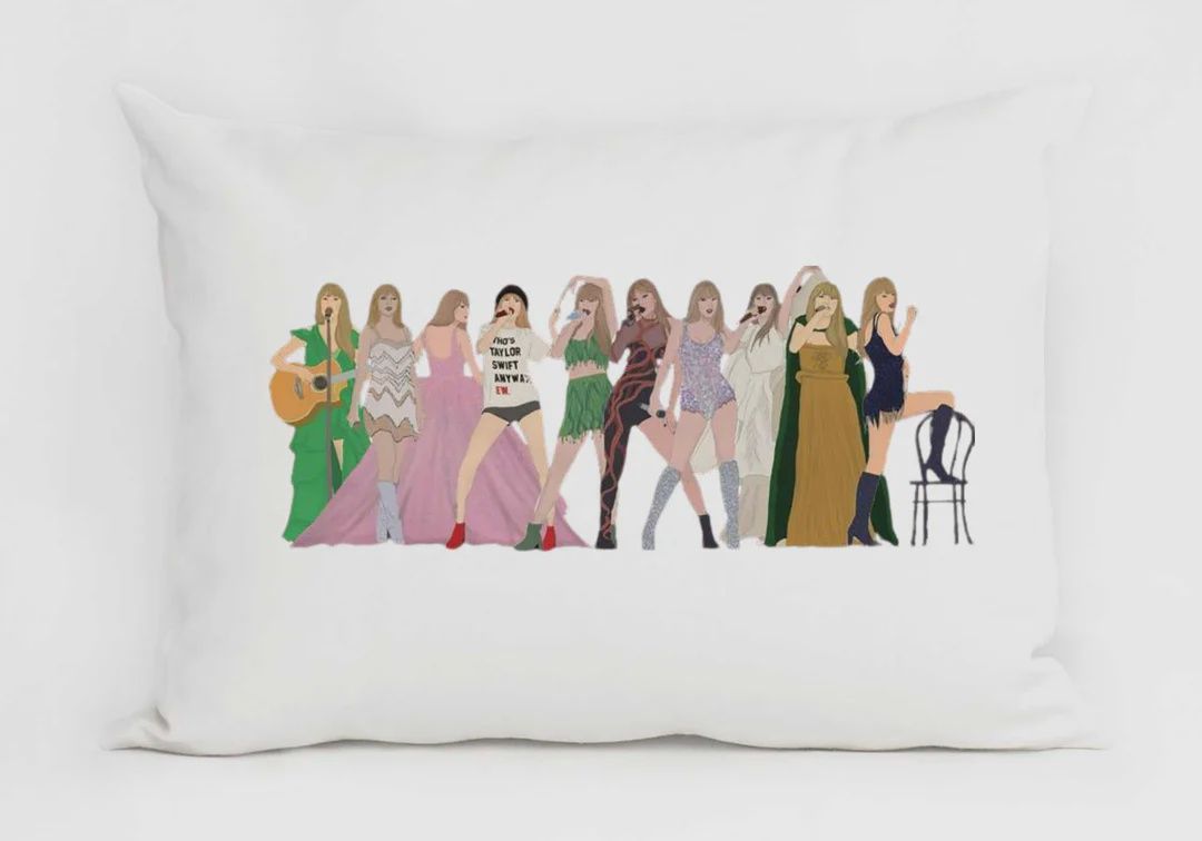 Swiftie Decor White Pillow
