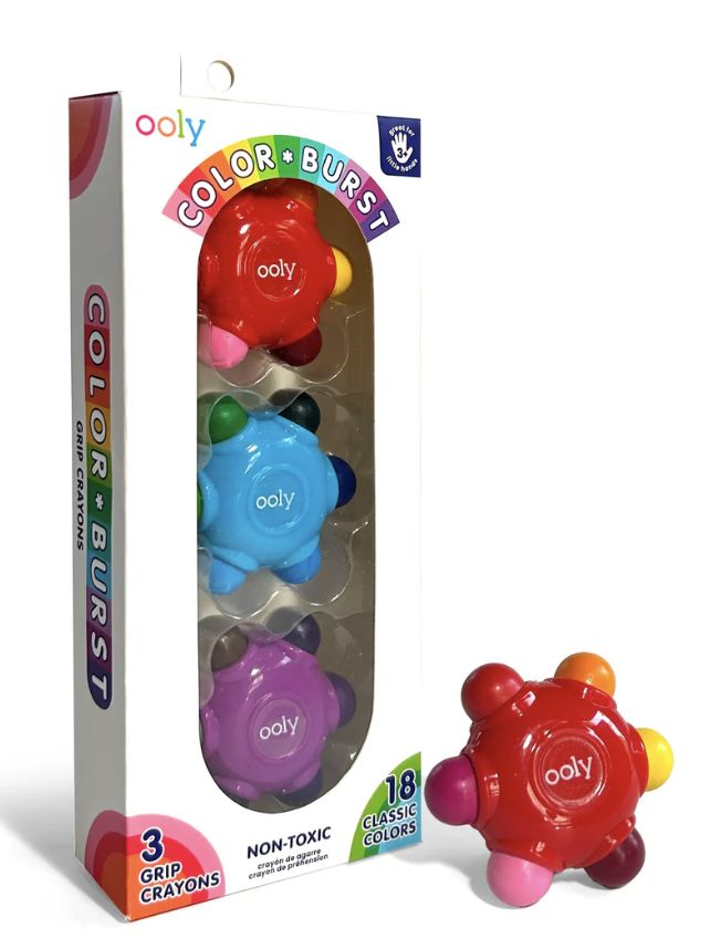 Color Burst Grip Crayons