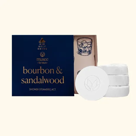 Musee Shower Steamer, Scent: Bourban/Sandalwood