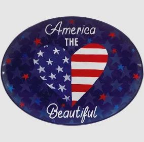 Stars &amp; Stripes Melamine Oval Platter