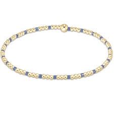 Hope Sincerity Bead Bracelet, 2mm, Color: Bright Blue