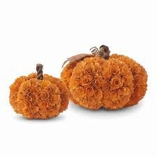 Orange Shaved Wood Pumpkin, 9.5"