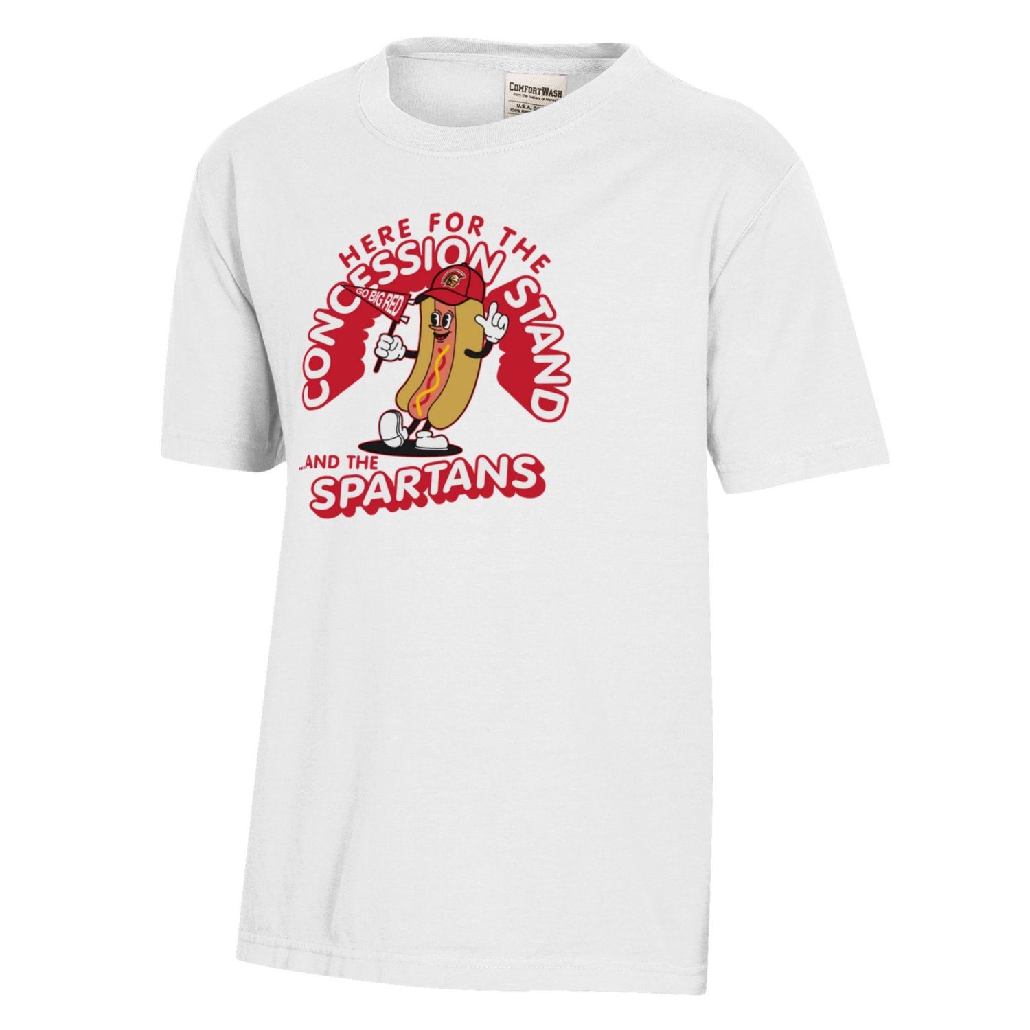 Comfort Wash Adult Hotdog Tee 25, Color: White, Size: AXXL
