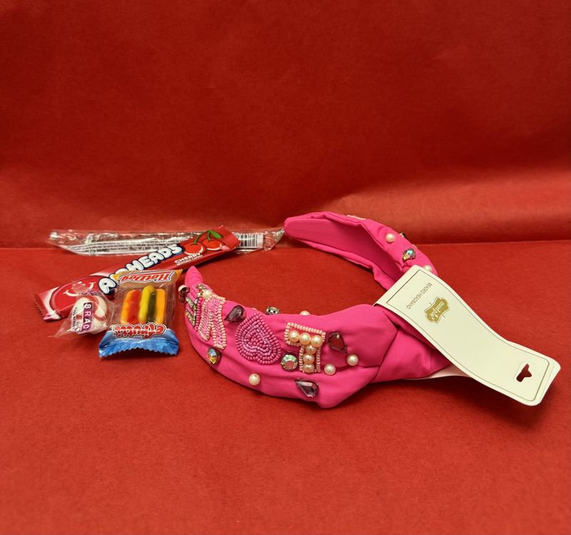 Valentines Beaded Headband