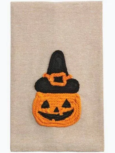 Pumpkin Halloween Rope Tea Towel