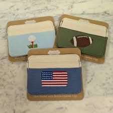Embroidered Slim Wallet
