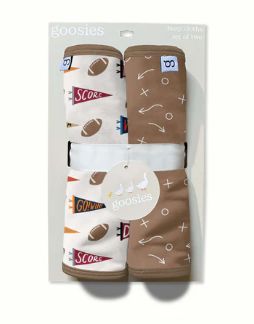Burp Cloth Set, Design: Varsity Flags