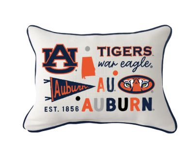 Collegiate Pillow with Piping