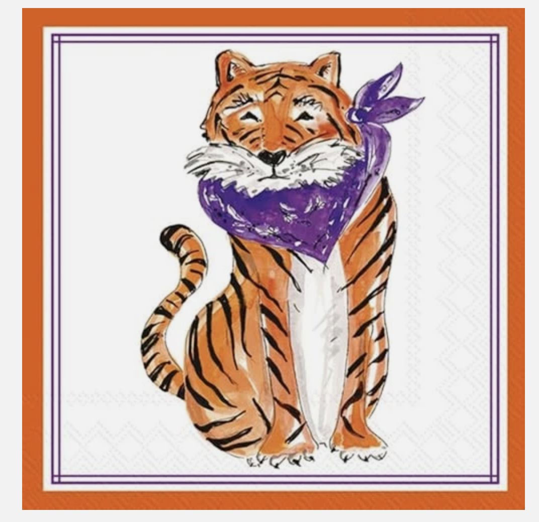 Tiger Hometown Pride Cocktail Napkin