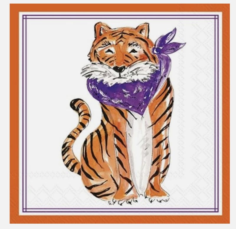 Tiger Hometown Pride Cocktail Napkin