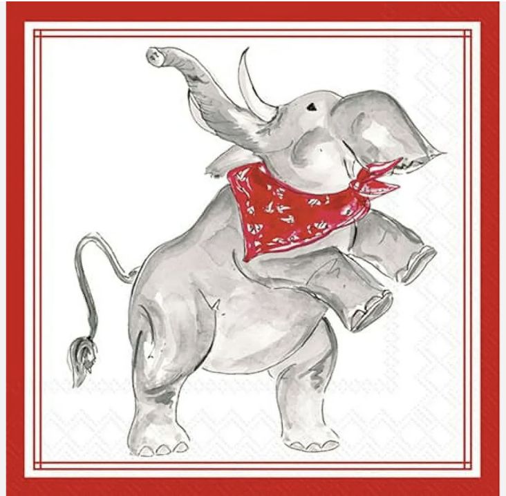 Elephant Hometown Pride Cocktail Napkin