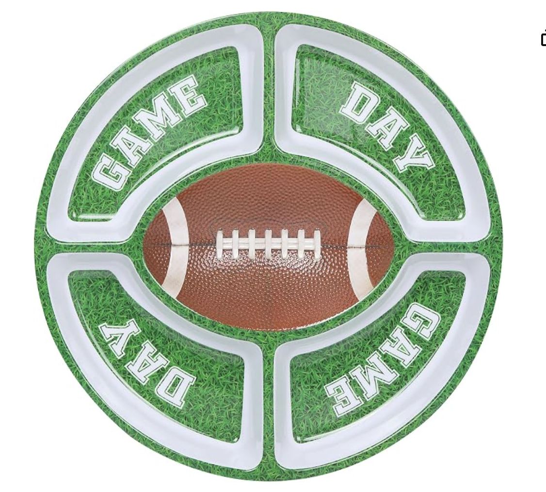 Football 5 Section Snack Platter