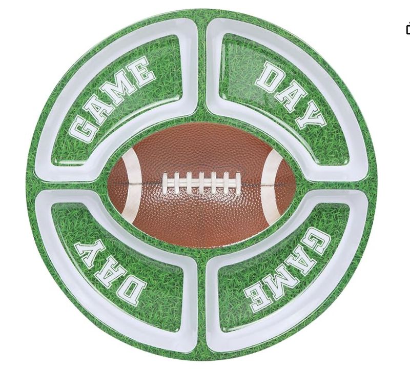 Football 5 Section Snack Platter