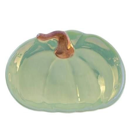 Lustrous Pumpkin Plate