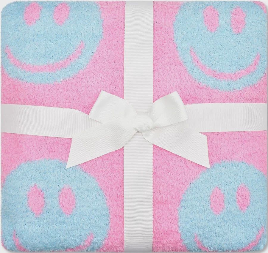 Made You Smile Knit Blanket