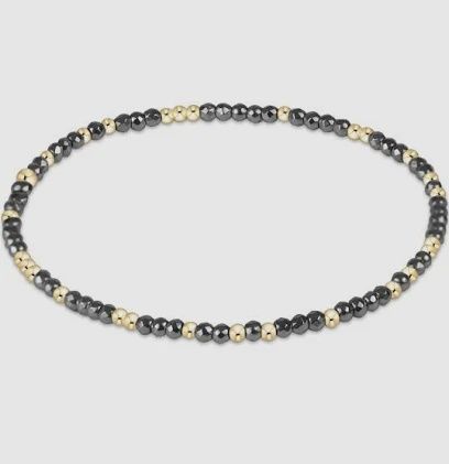 Hope Unwritten Hematite Bracelet, 2mm, Color: Silver Faceted Hematite