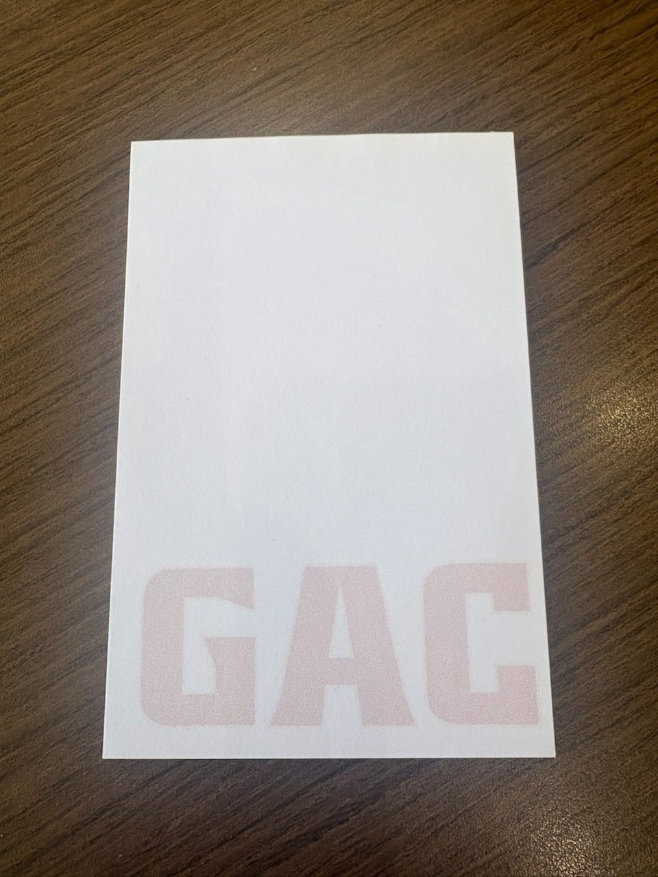 GAC 4x6 Notepad