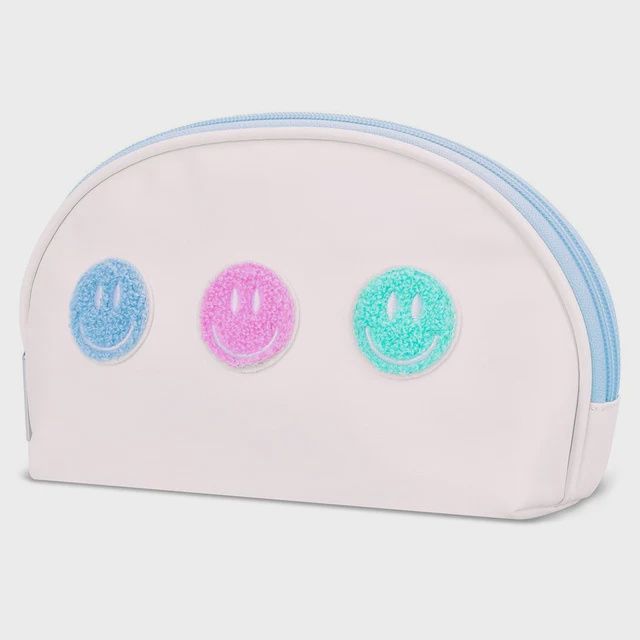 Made You Smile Oval Cosmetic Bag