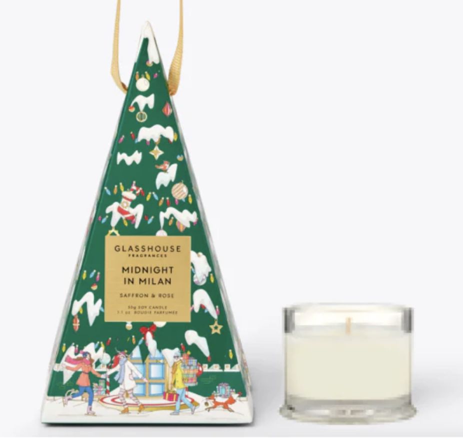Christmas Bauble Candle; Midnight in Milan