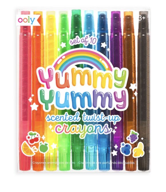 Yummy Yummy Fruit Scented Twist Up Crayons