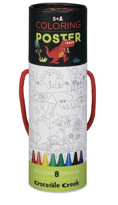 Dino World Coloring Poster