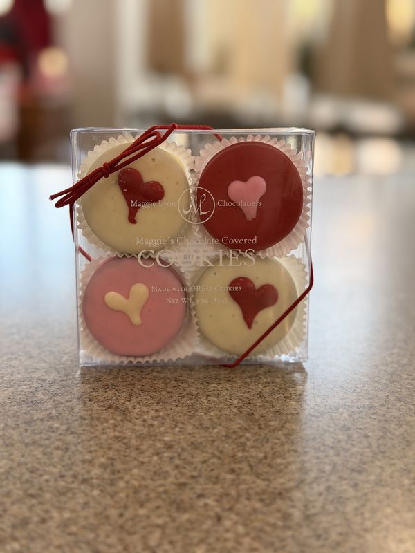 Valentine's Chocolate Covered Cookies