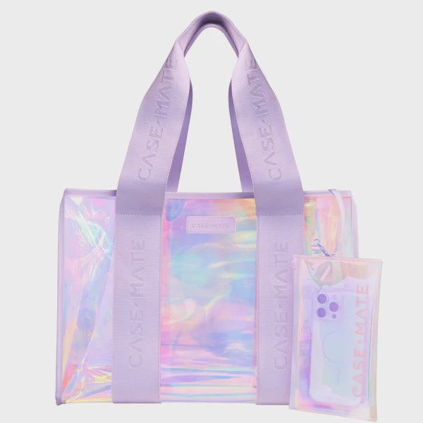 Jelly Tote w/ Phone Pouch, Color: Soap Bubble