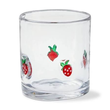 Strawberry Old Fashioned Glass