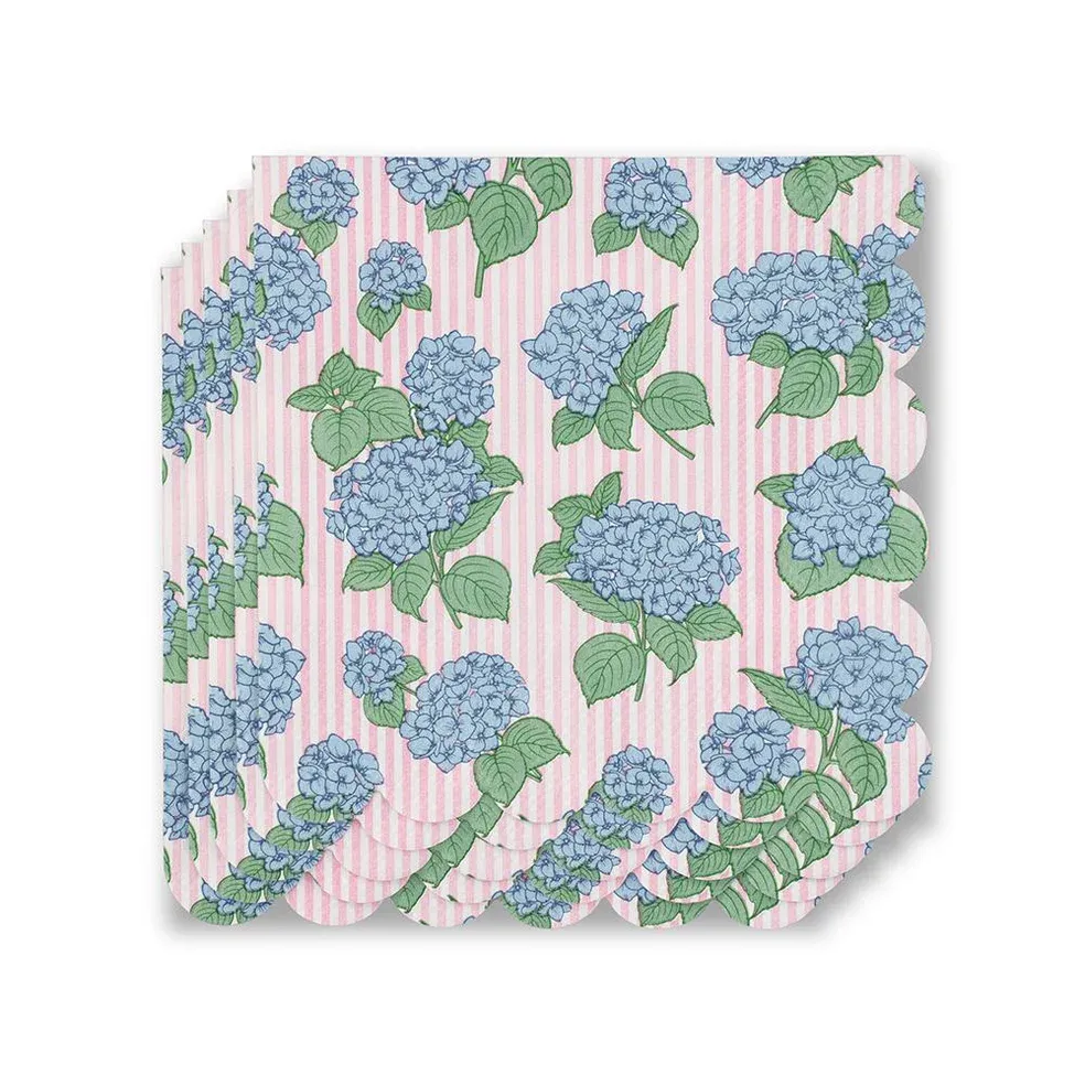 Swig Cocktail Napkins, Design: Hydrangeas