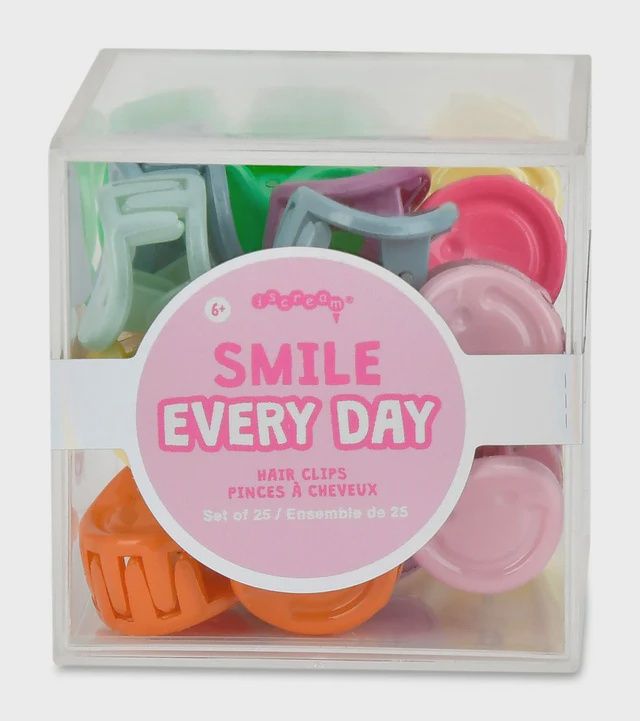 Mini Smile Hair Clip Set