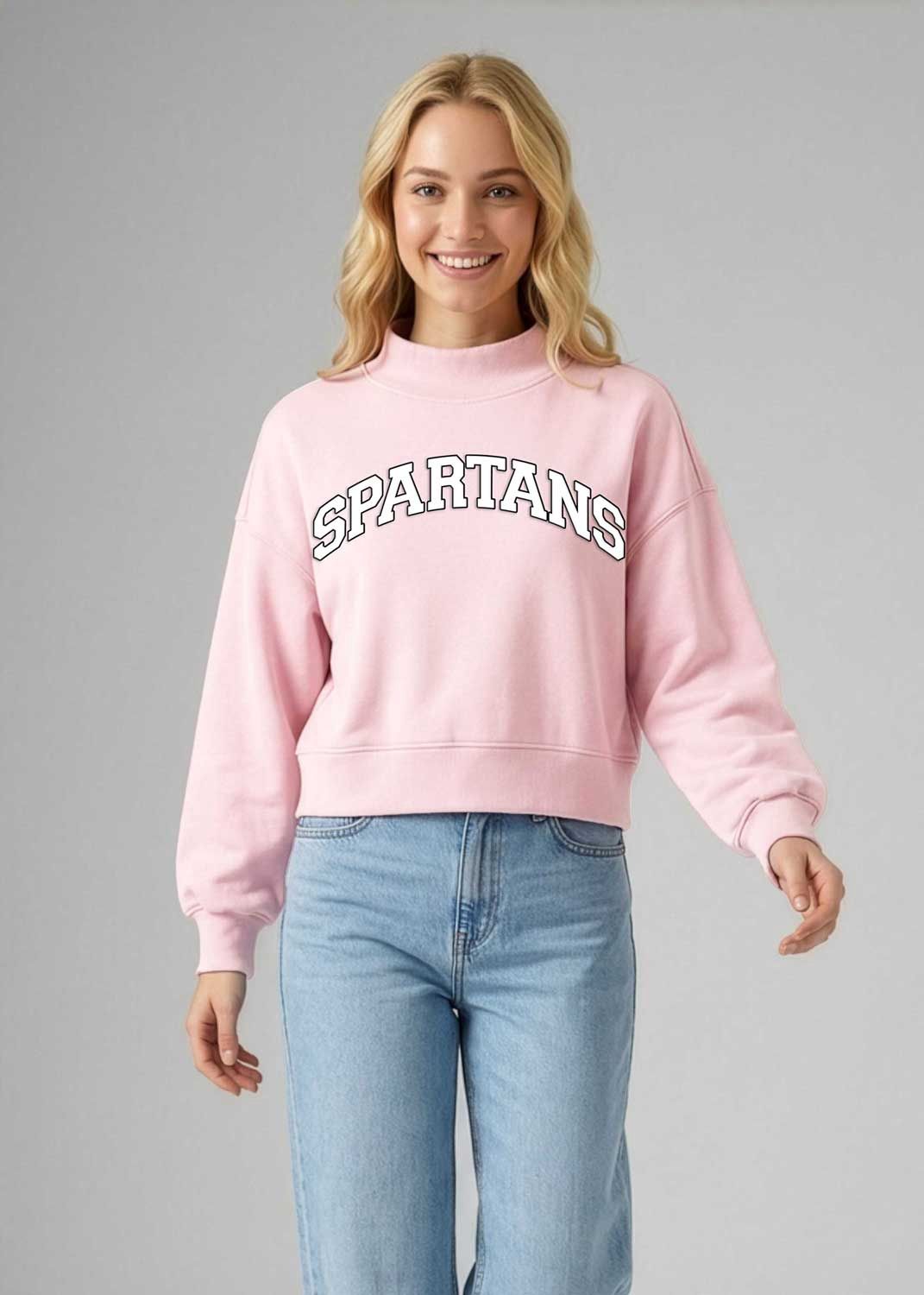 Hailey Sweatshirt 26, Color: Baby Pink, Size: AS