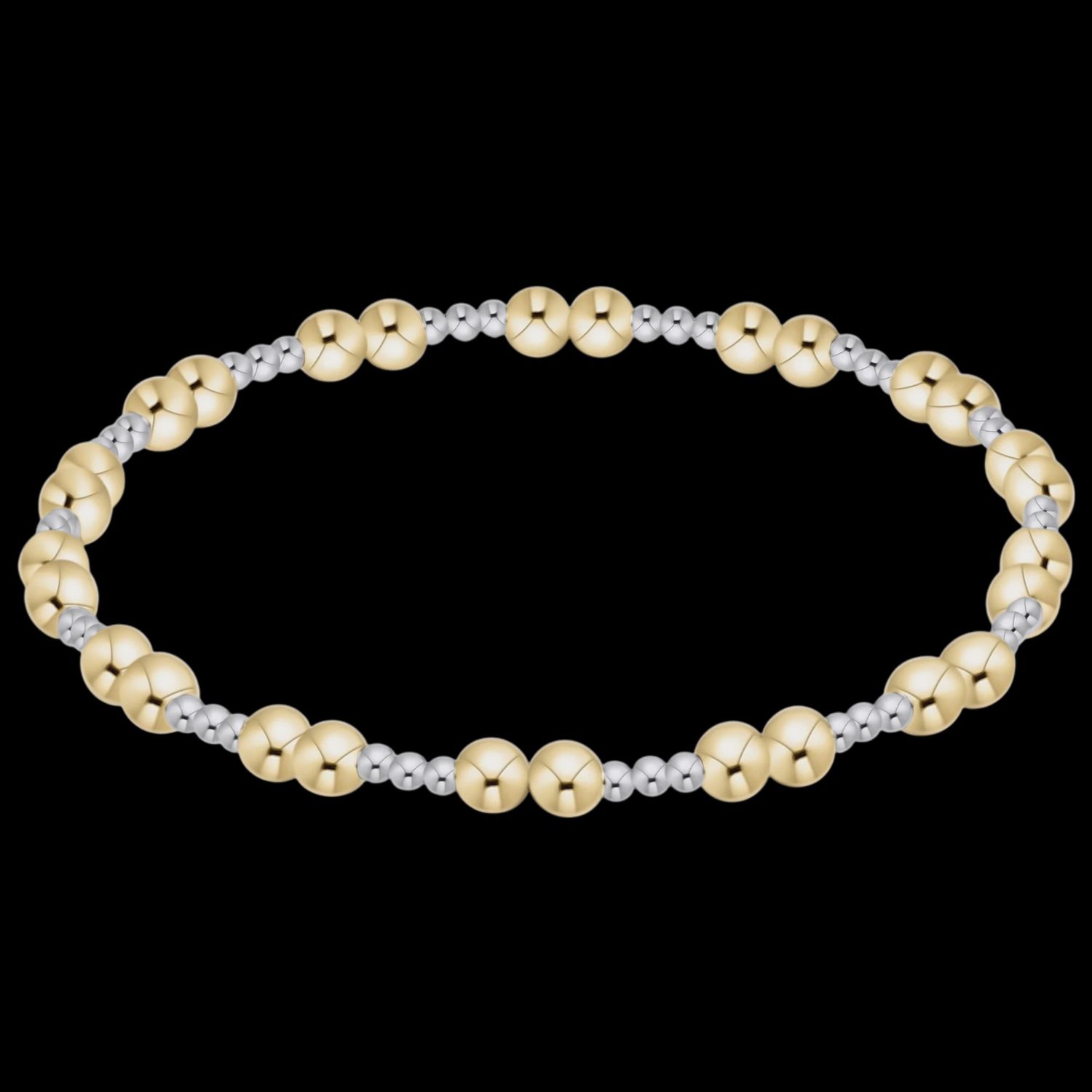 Mixed Metal Together Bracelet, 4mm