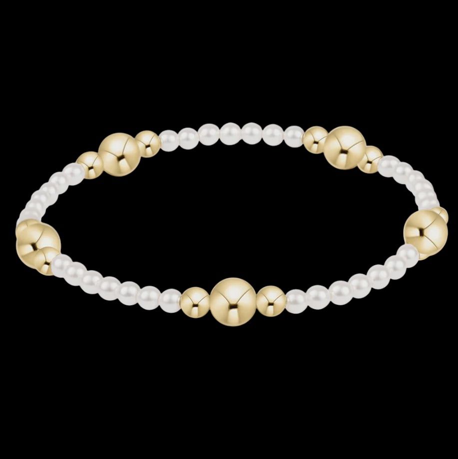 Purpose Gold Bracelet, Pearl 6mm