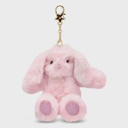 Pink Bunny Bag Charm